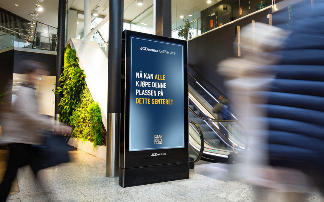 Vår SelfService-tjeneste gjør det enkelt for alle å kjøpe plass på våre reklameskjermer