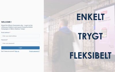 Vår SelfService-tjeneste gjør det enkelt for alle å kjøpe plass på våre reklameskjermer